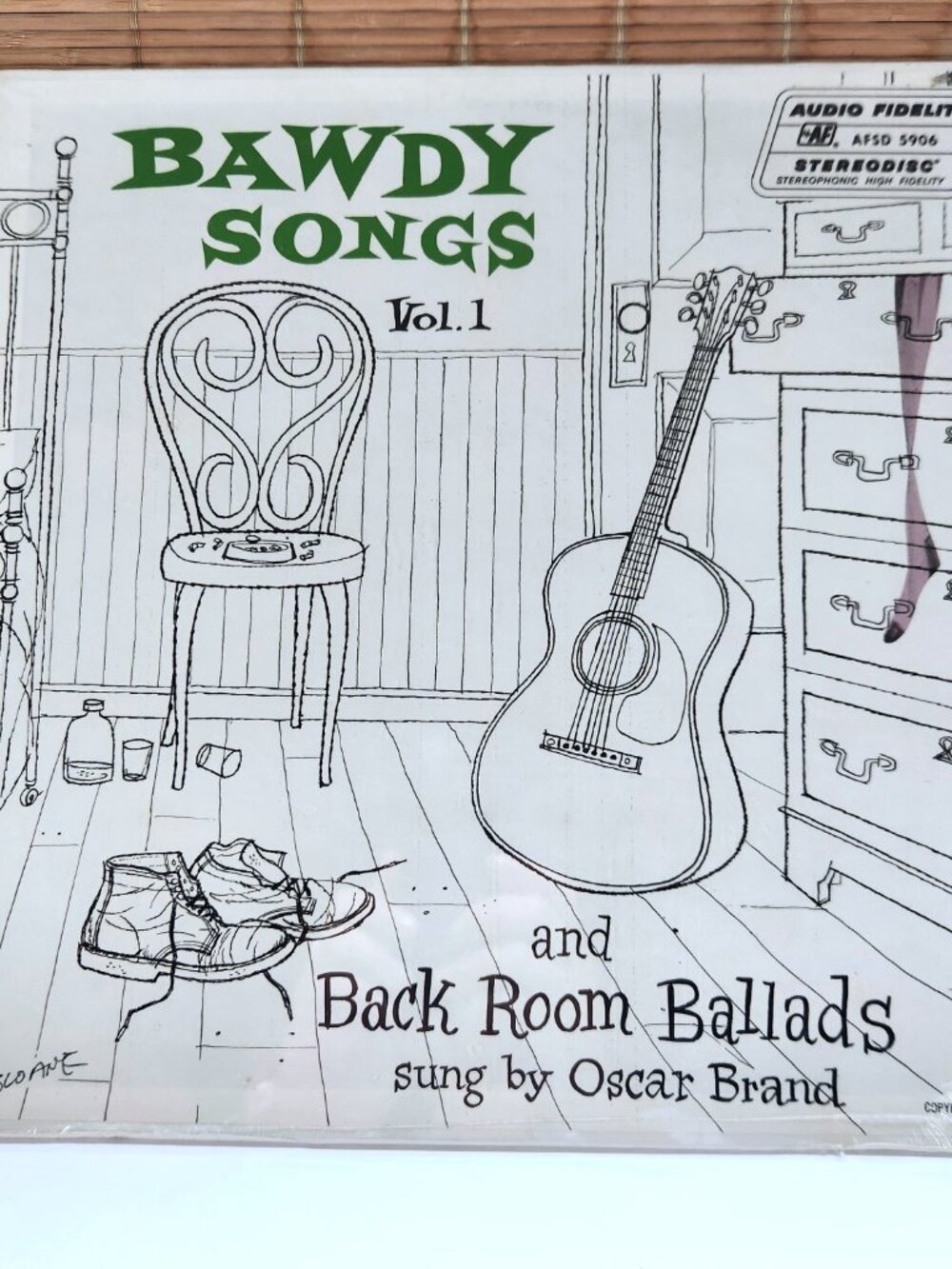 Vintage 1955 Oscar Brand Bawdy Songs Back Room Ballads Vol 1 Vinyl LP Sealed